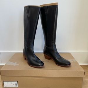 Cole Haan Leather Wesley Tall Boot Black, Size 9.5